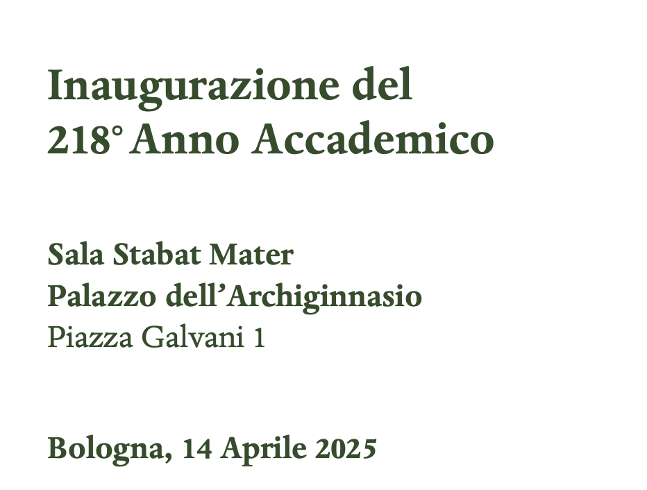 Cerimonia d’inaugurazione del 218 Anno Accademico dell’Accademia Nazionale di Agricoltura